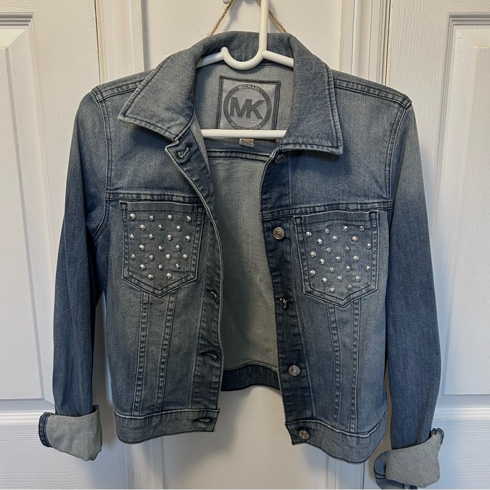 Michael Kors Studded Jean Jacket